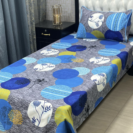 Crystal Cotton 4Pc Bedding Set for Single Bed – Washable & Lightweight