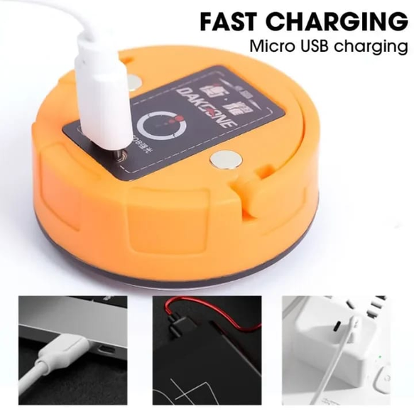 30 COB LED Camping Light - Portable Magnetic Work Light - USB Rechargeable Lantern