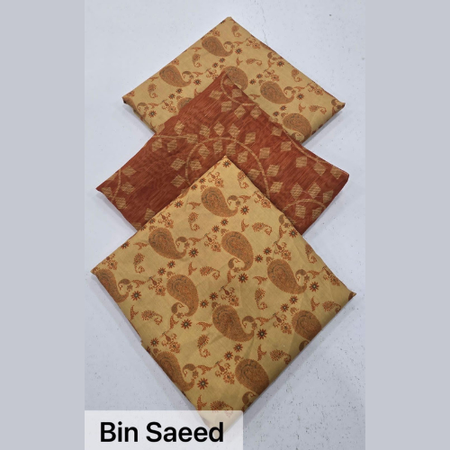 Bin Saeed Lawn 2025 | Premium Printed 3-Piece Suit with Diamond Dupatta – Elegant Summer Collection