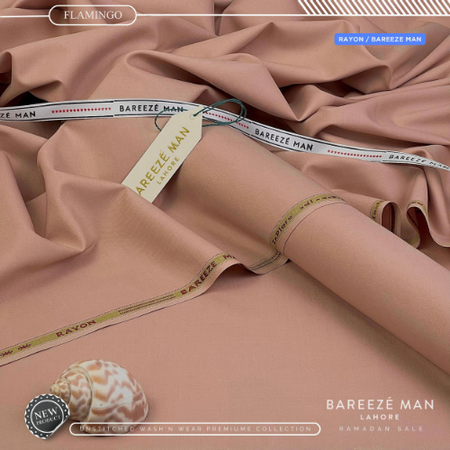 Bareeze' Man Premium Rayon Summer Wash'n Wear – Micro Fiber Fabric with 30% Off