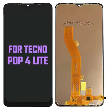 LCD Display for TECNO POP 4 Lite Touch Screen Digitizer Replacement (Black)