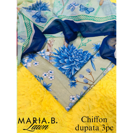 Elegant Maria.B Summer Lawn Collection for Eid with Printed Trouser – PE001