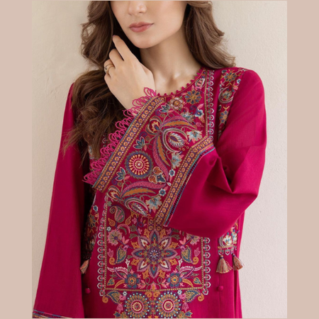 Batik 2PC Luxury Embroidered Lawn Suit – Code 7004