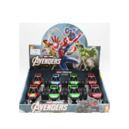 Collectible Avengers Theme Mini Monster Truck Display Box - Superhero-Inspired Toy Cars for Kids