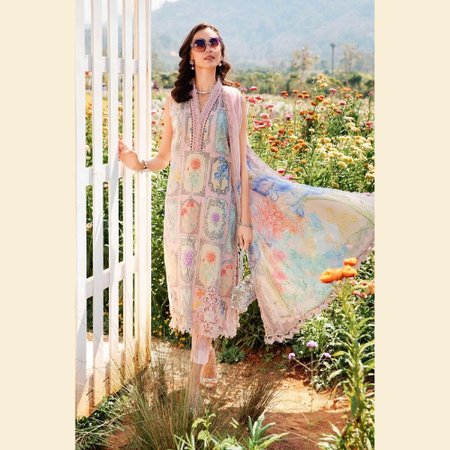 M.Print PE001 – 3 Piece Summer Lawn Eid Collection | Premium Digital Printed Suit with Voile Dupatta