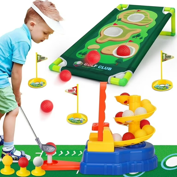 Kids Indoor/Outdoor Mini Golf Club Toy Set - Small Toys, Great Future!