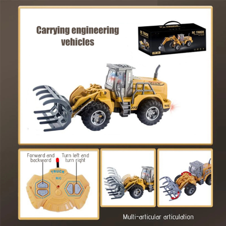 City Truck 1:18 Scale R/C Construction Vehicle – Full Function Remote Control Loader – Lights & Sounds – Ages 6+