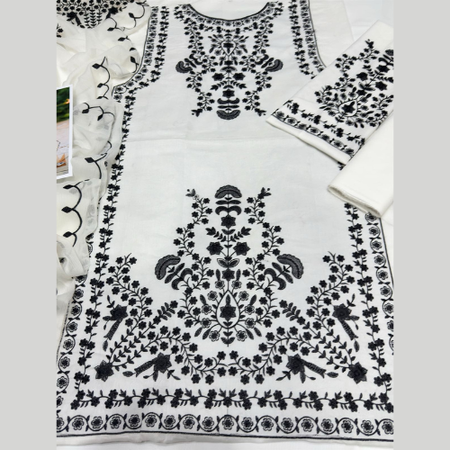 NEW ARRIVAL ASIM JOFA SUMMER LAWN COLLECTION 2025 Premium 3PC Embroidered Suit Air-Jet Lawn with Heavy Chiffon Dupatta