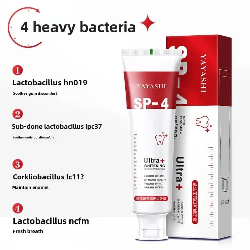 SP-4 Yayashi Probiotics Whitening Toothpaste Ultra+ – Strong Whitening & Gum Protection with Probiotic Formula