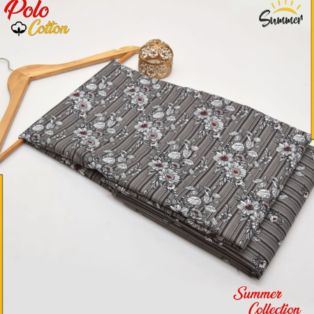 Floral Digital Printed 2-Piece Suit | Micro Polo Cotton | Summer Collection 2025