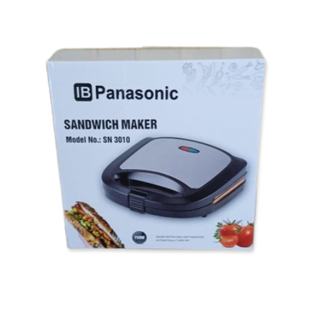 IB Panasonic China Sandwich Maker SN-3010 750 Watt, Non-Stick Plates, Fast Heating