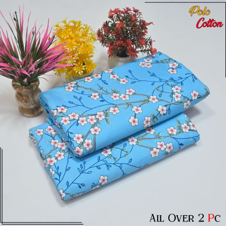Breathable 2-Piece Floral Printed Cotton Dress – Summer Special 2025 Edition.