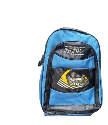 Happy Fashion School Backpack bag – Blue & Black Durable Bag for Kids
