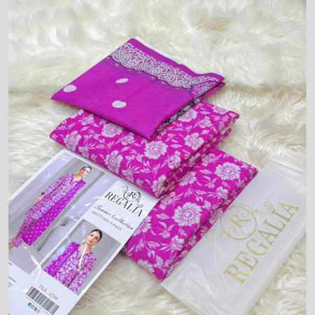 Regalia Vibrant Digital Lawn Suit – 3 Piece Outfit