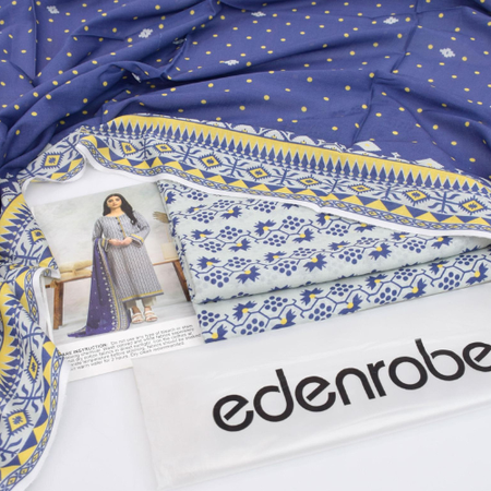 EDENROBE 2025 Premium Digital Printed Lawn 3 Piece Collection – 100% Original, Guaranteed Fabric & Colour.