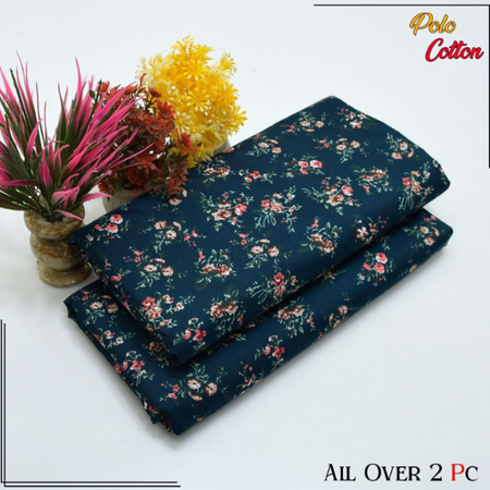 Affordable & Elegant Digital Floral Cotton Suit – 2-Piece Summer Wear for Women – Micro Polo Cotton Shirt and Trouser.