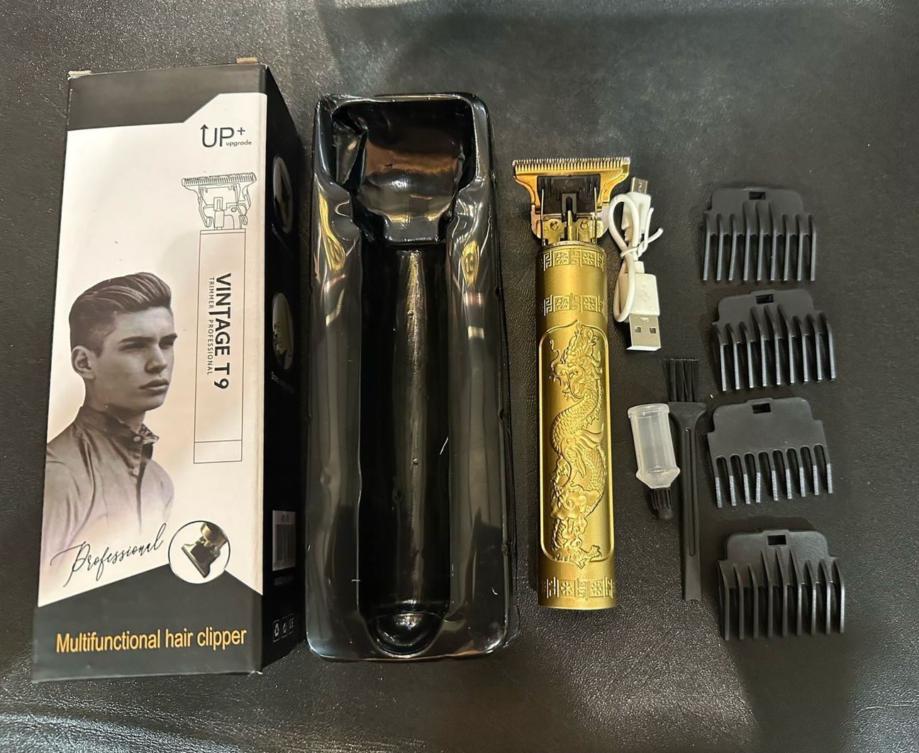 Vintage T9 Professional Hair Trimmer - Premium Plastic Body