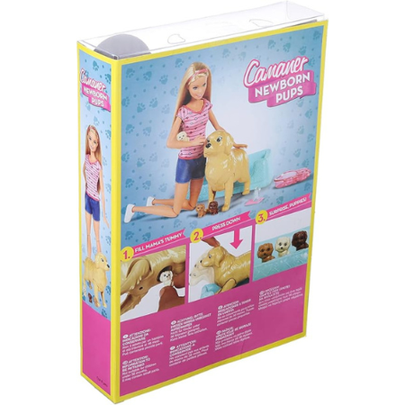 Canaane Newborn Pups Doll and Puppy Playset
