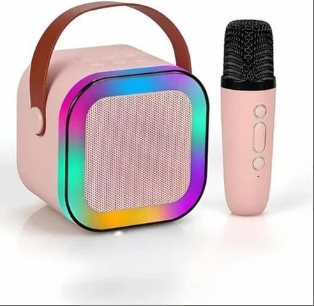 K12 Wireless Bluetooth Speaker with Mic – Powerful Bass, Karaoke Function, Seamless Connectivity, Portable Audio System