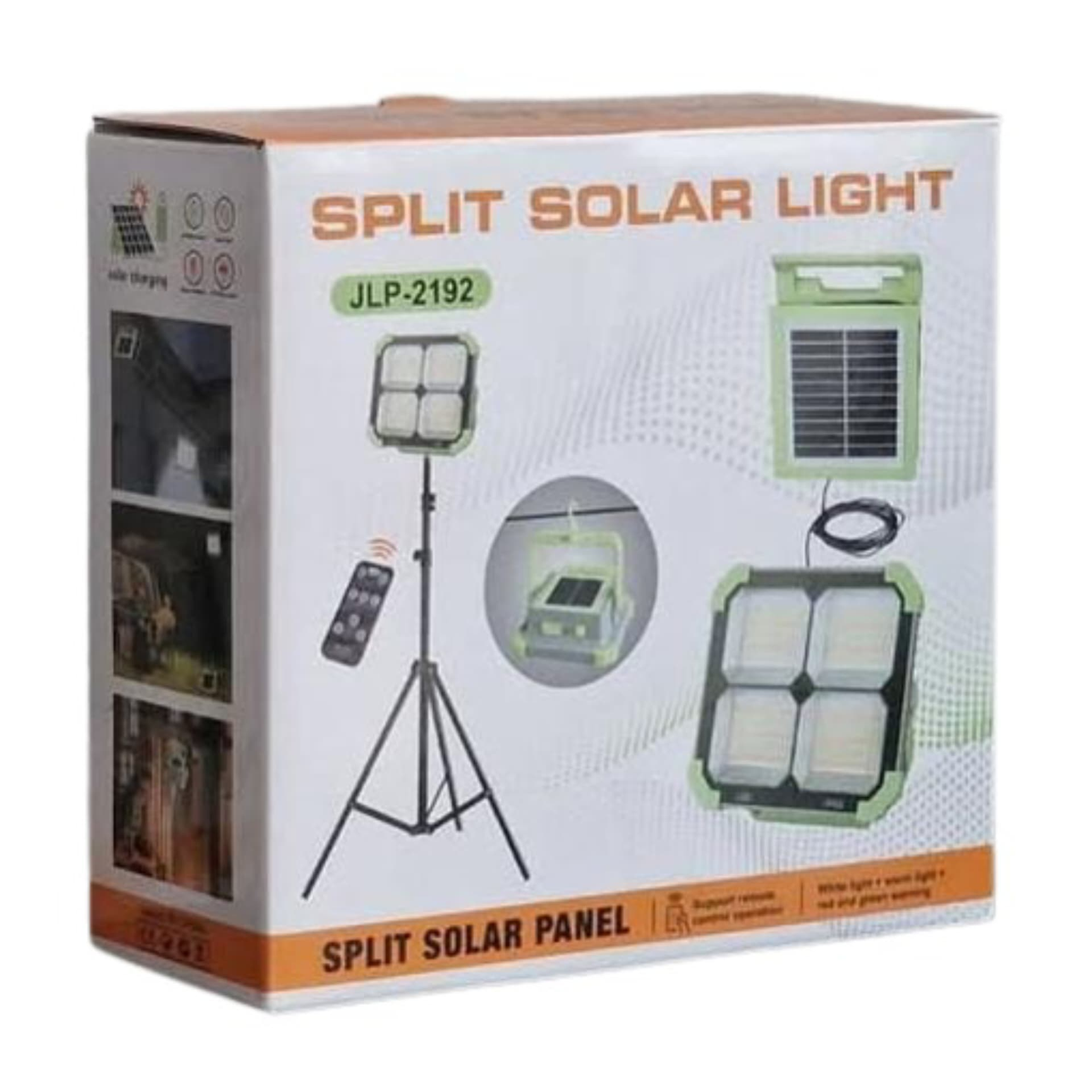High-power & Multi-functional Solar Panel Lamp With Split External Wall Lamp Use as Charging Projection & Camping Lamp