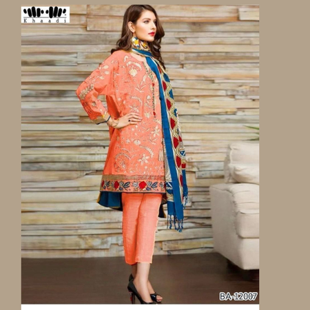 Mix Brands 3-Piece Embroidered Lawn Suit | Diamond Digital Dupatta | Premium Quality