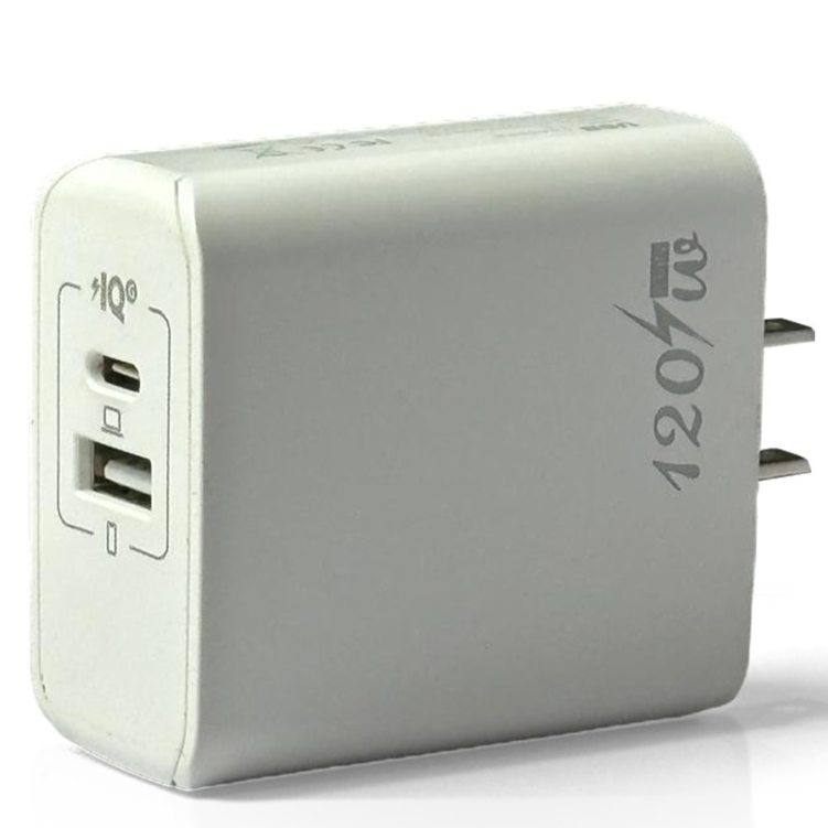 PowerUp Zoook 120W USB-C GaN Fast Charger - Multi-Port or Laptop Tablets iPhone 15 iPad MacBook OPPO Samsung Xiaomi USB Quick Charging Adapter