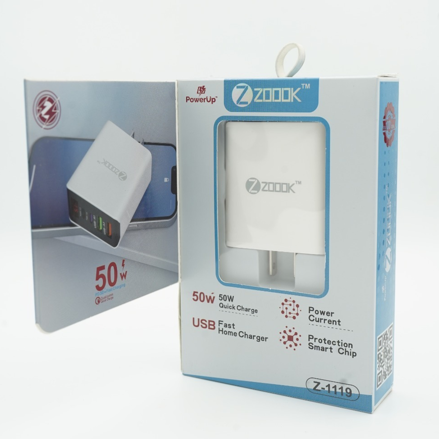 PowerUp Zoook 50W USB Fast Home Charger (Z-1119)