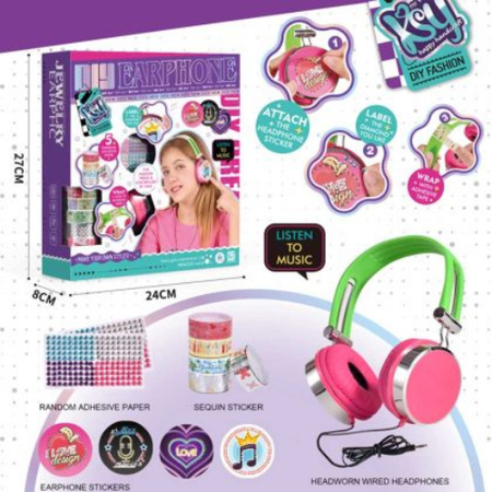 DIY Earphone Decoration Kit for Kids – Custom Headphone Craft Set