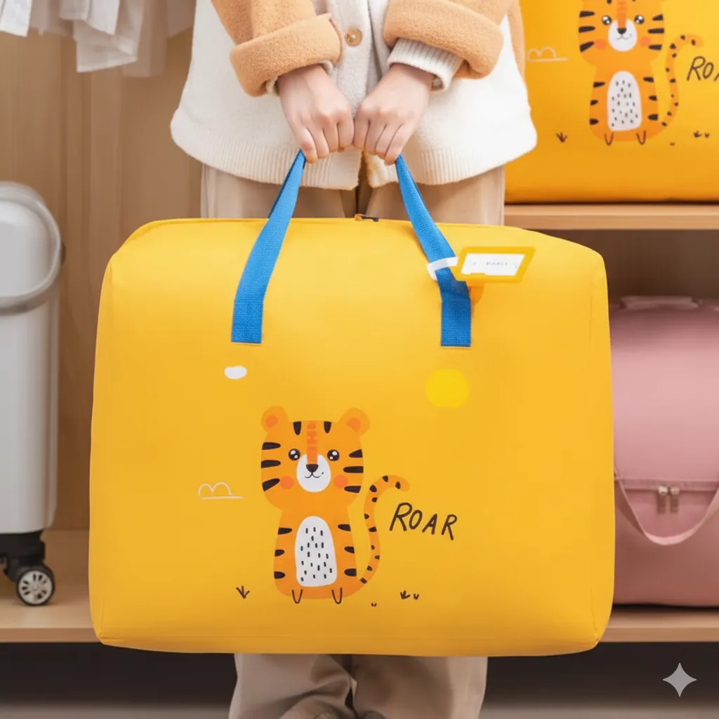 High Quality Cartoon Animal Storage Bag For Kids Belongings