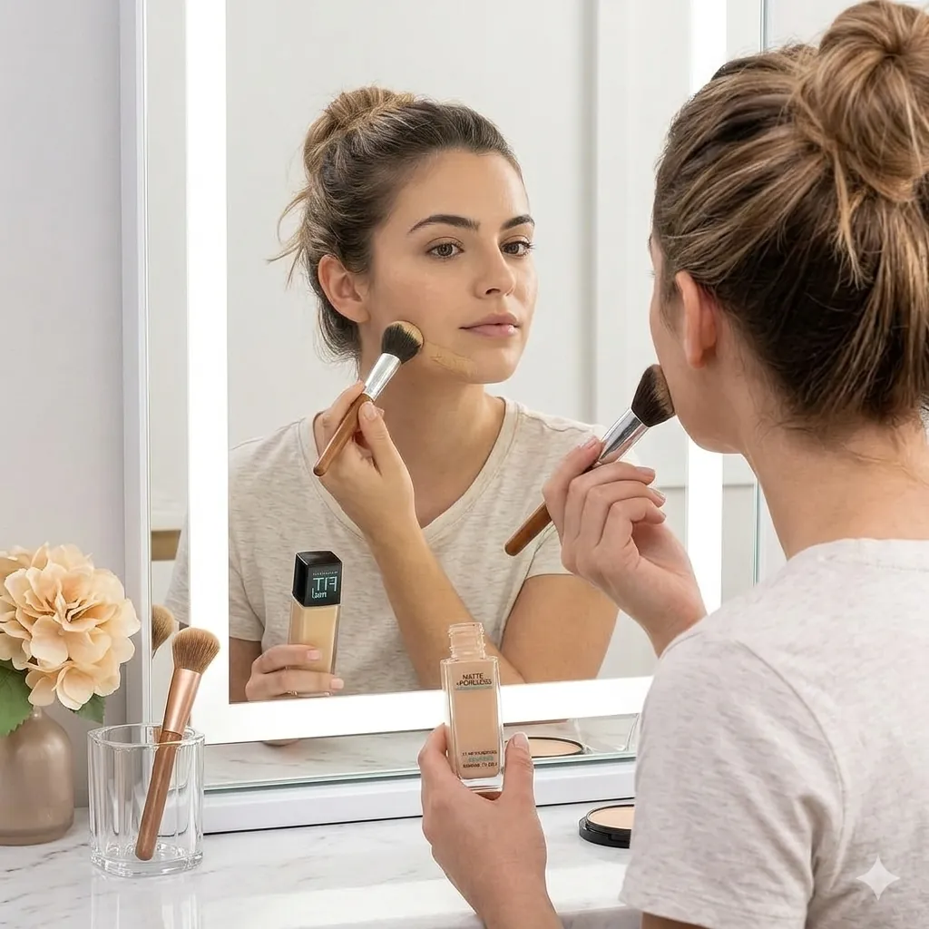 Maybelline Fit Me! Matte + Poreless Liquid Foundation for Normal to Oily Skin - Natural Matte Finish